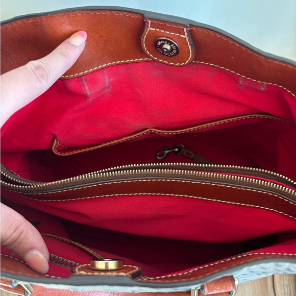 Dooney & Bourke Ostrich Leather Chelsea Tote Bag - Picture 6 of 10